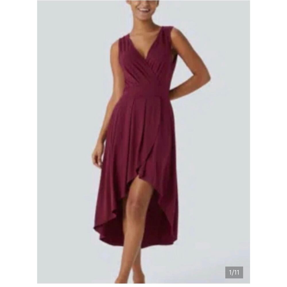 HALARA Set of 3 Red Dresses Size XL Burgundy - Picture 2 of 12